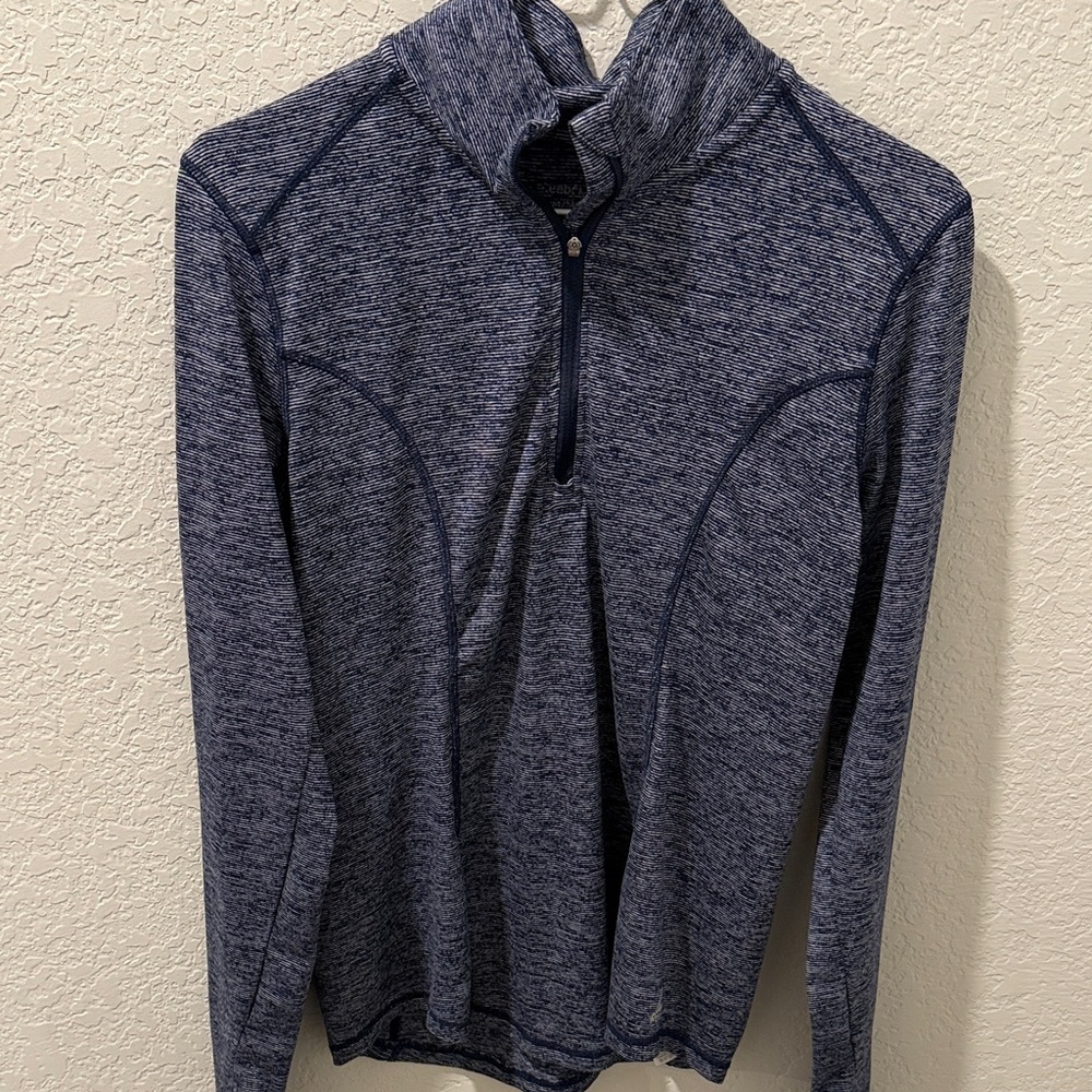 Reebok Blue Quarter-Zip Sweatshirt